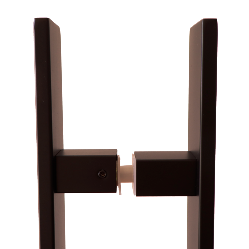  JALADOR TIPO H RECTANGULAR NEGRO DE 60CM - Imagen 3