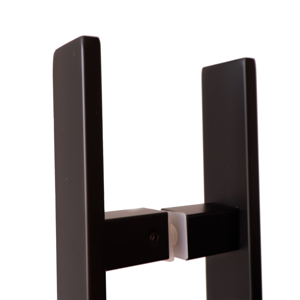  JALADOR TIPO H RECTANGULAR NEGRO DE 60CM - Imagen 5