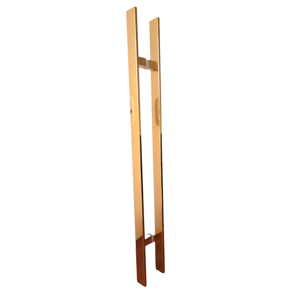 JALADOR TIPO H RECTANGULAR DORADO DE 90CM