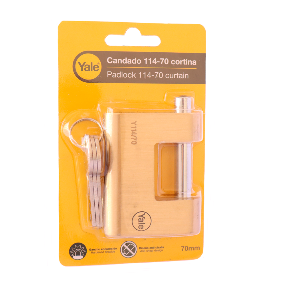 CANDADO CORTINA YALE 70MM - Imagen 4