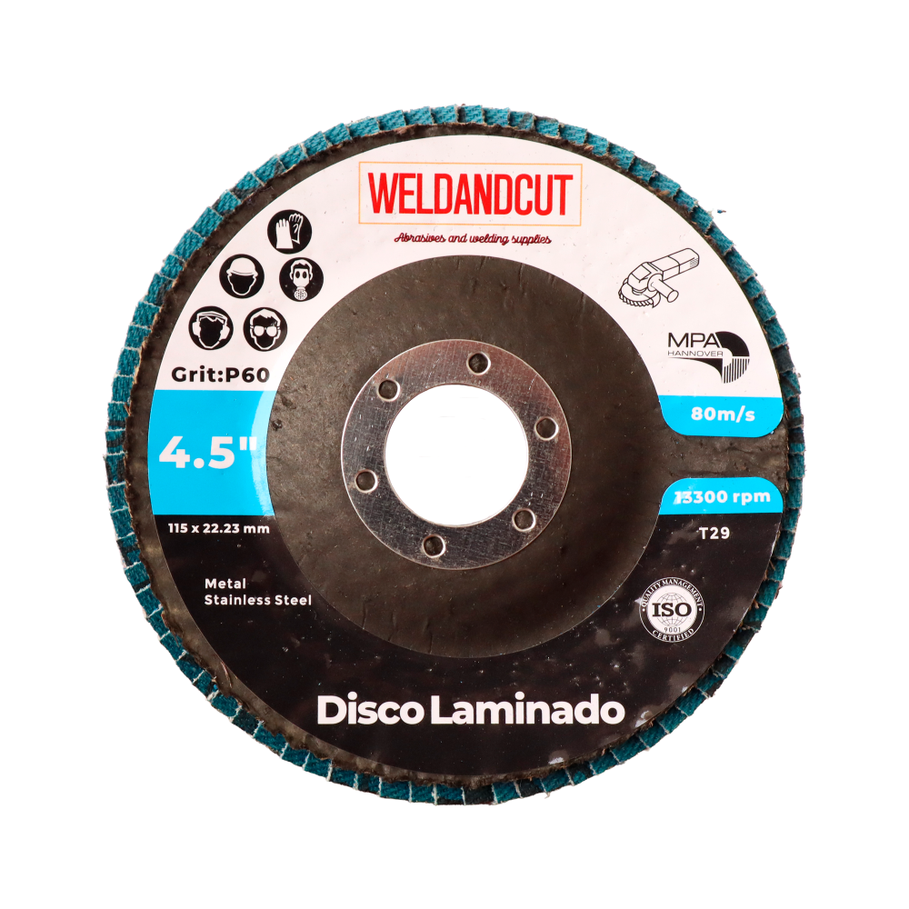 DISCO DE LIJA WELDANCUT GRANO 60 DE 4 1/2"
