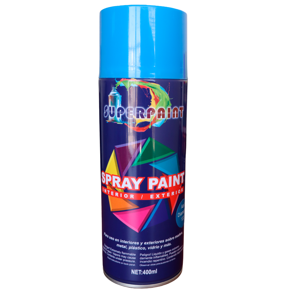 PINTURA SPRAY AZUL DIAMANTE SUPERPAINT 400ML