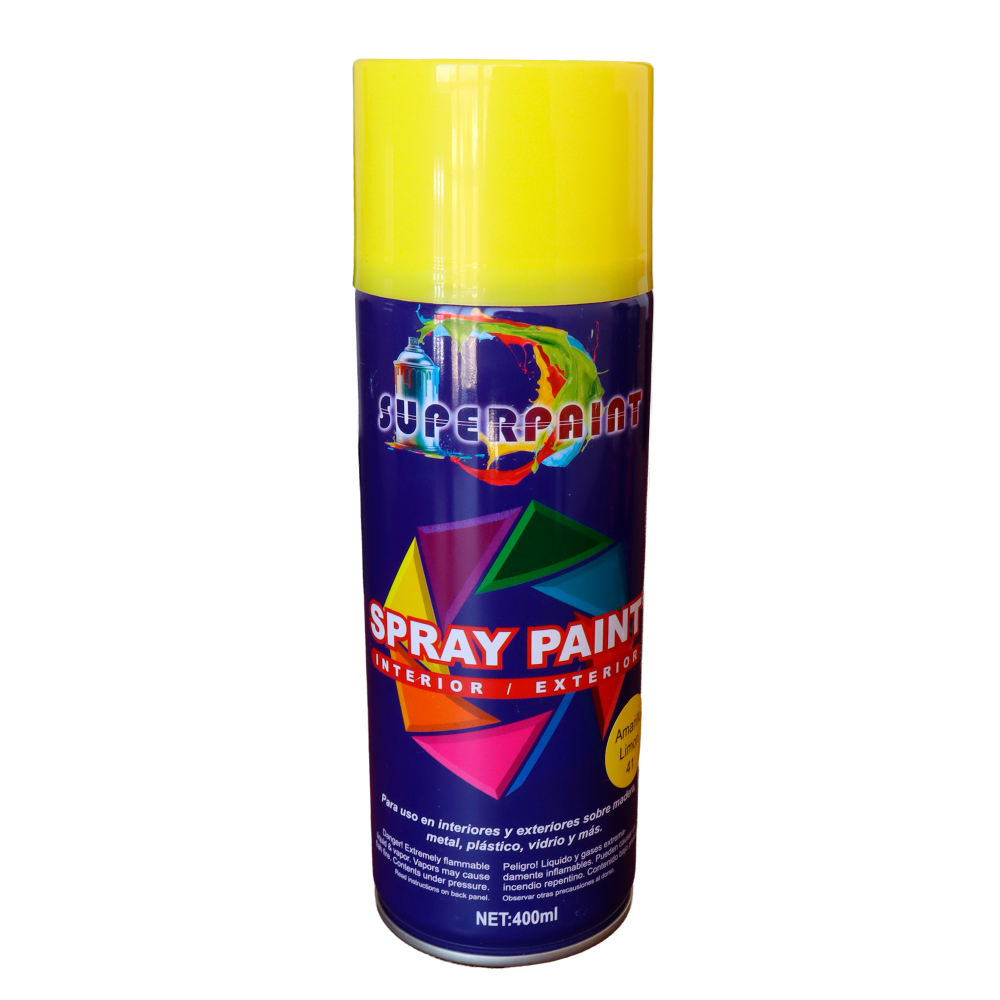 PINTURA SPRAY AMARILLO LIMON SUPERPAINT 400ML