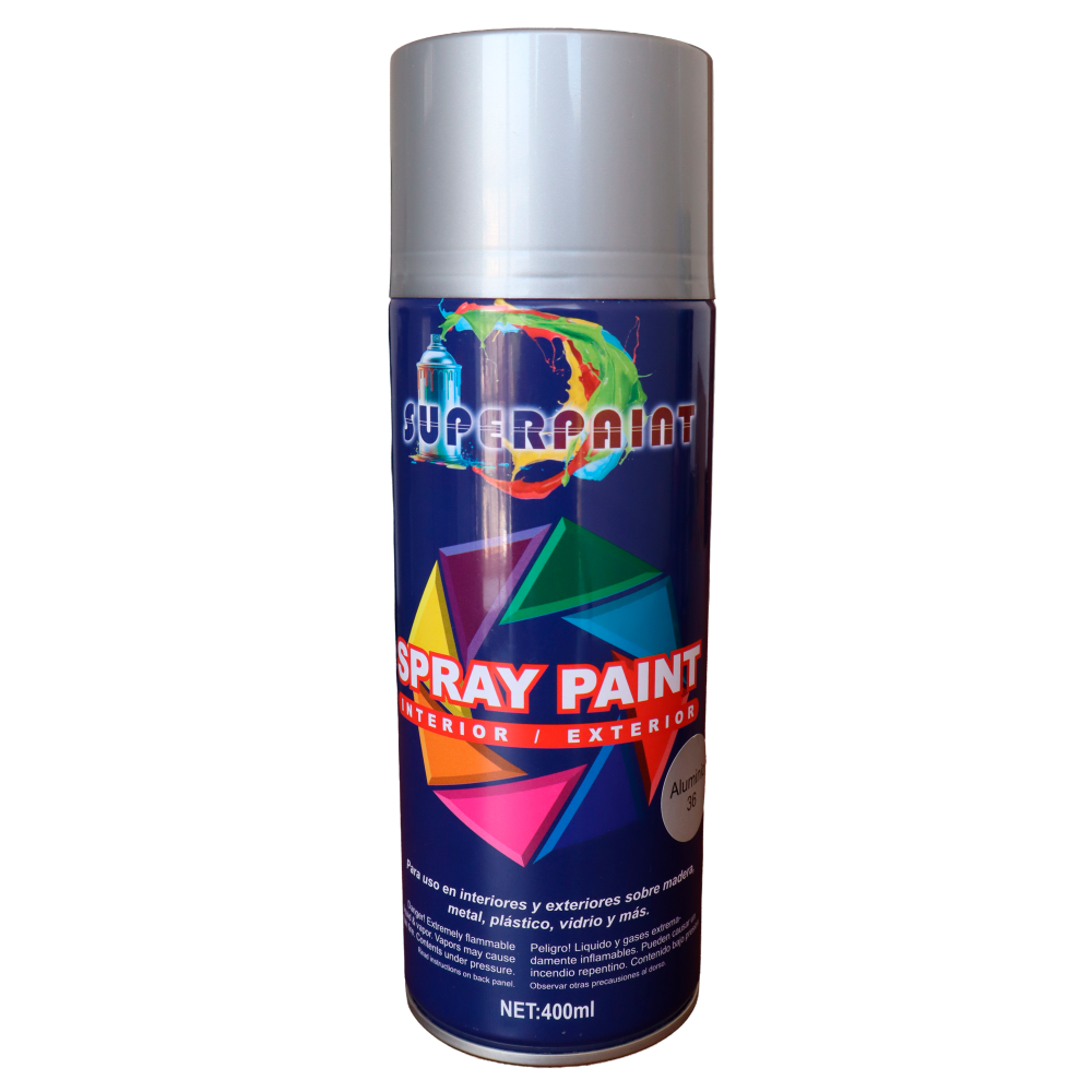 PINTURA SPRAY ALUMINIO SUPERPAINT 400ML