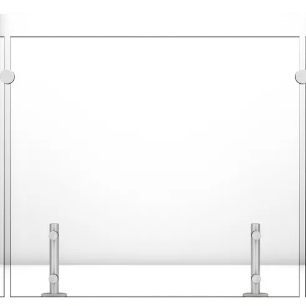 MINIPOSTE ACERO INOX. PARA VIDRIO TEMPLADO DE 30CM