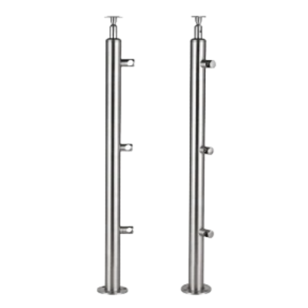 POSTE DE 4 HILOS ACERO INOXIDABLE 201