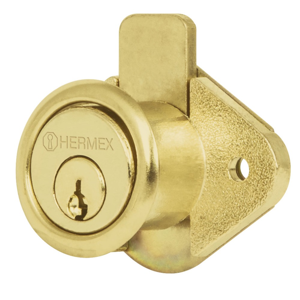 CERRADURA PARA MUEBLE HERMEX DORADO