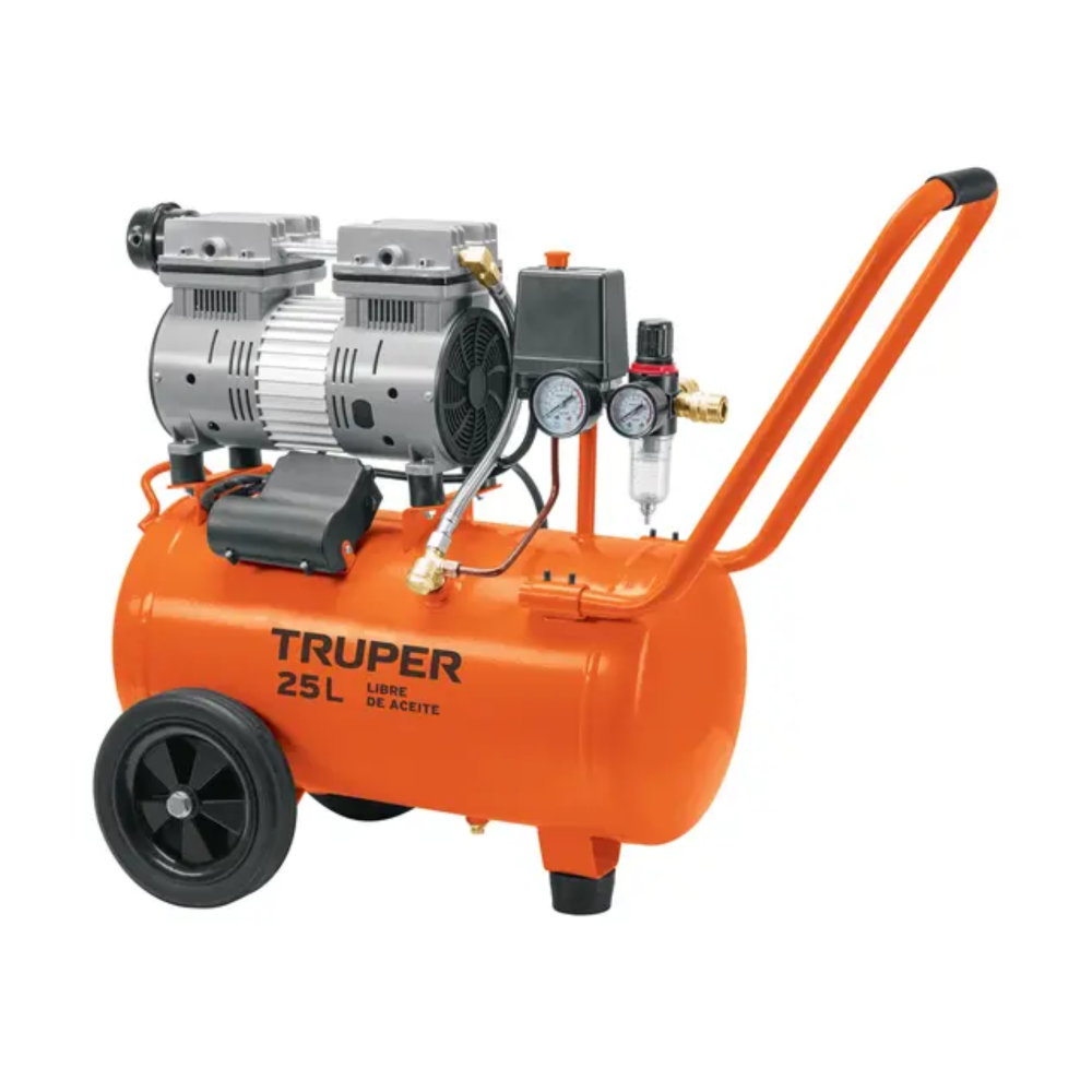 COMPRESOR DE AIRE, SILENCIOSO LIBRE DE ACEITE, 25L, 2HP