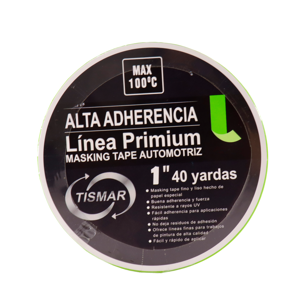 ROYO DE MASKING TAPE VERDE DE ALTA ADHERENCIA 