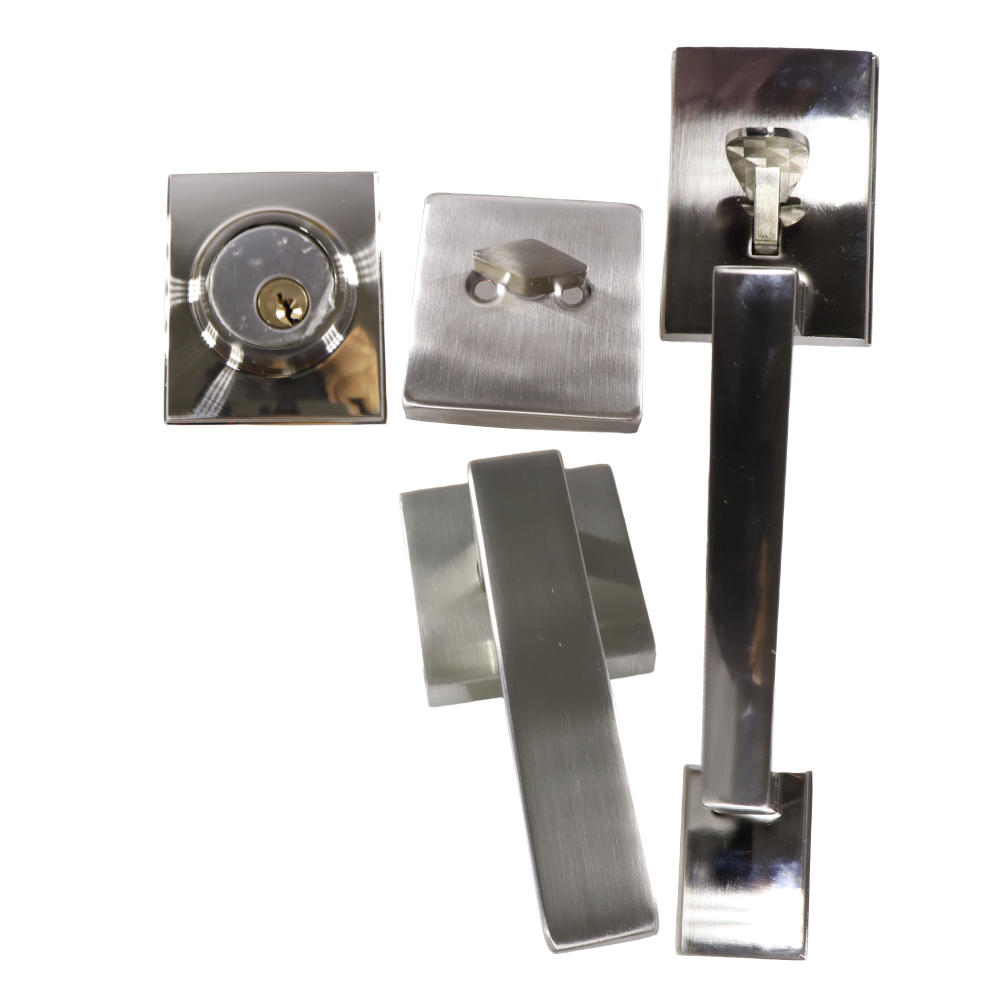 KIT DE CHAPA CUADRADA SATINADO  MARCA FIORE 