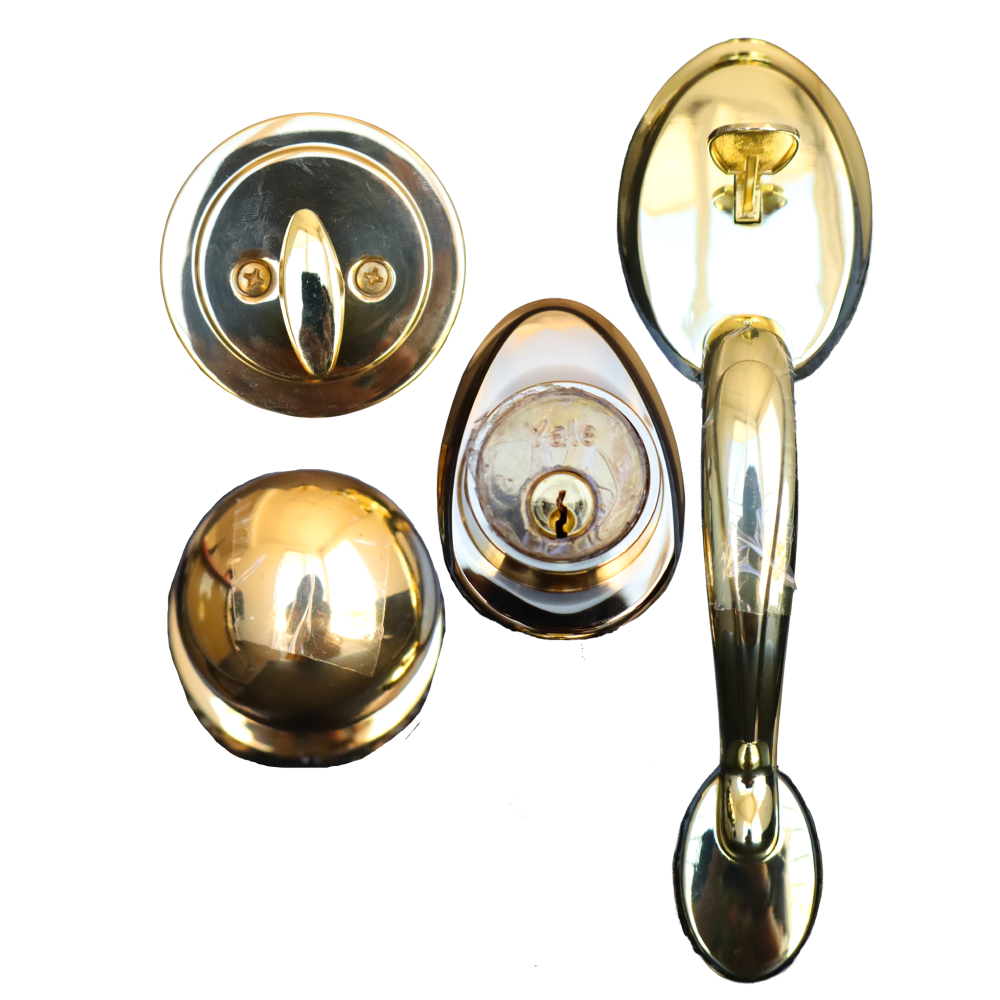 KIT CHAPA YALE DE ENTRADA PRINCIPAL SKU0008988 (DORADO)